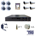 پک 8 عددی دوربین مدار بسته AHD با دید در شب رنگی